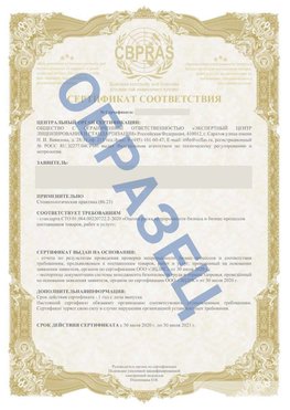 Образец Сертификат СТО 01.064.00220722.2-2020 Елец Сертификат СТО 01.064.00220722.2-2020 